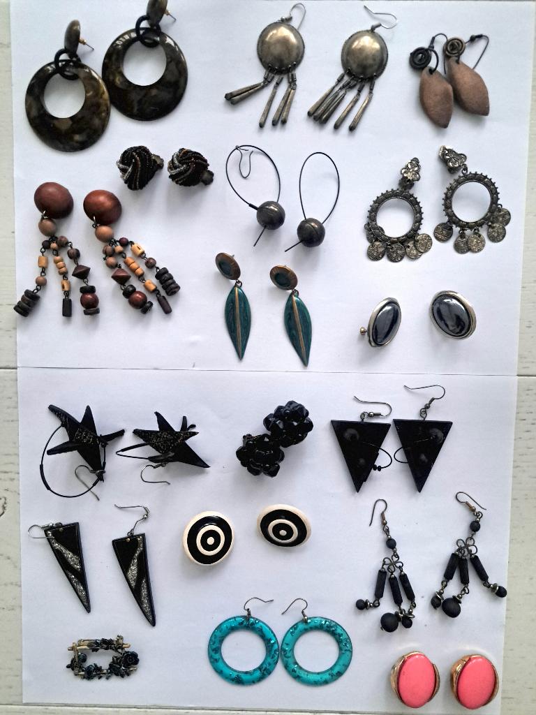 Vintage oorbellen, Sieraden, Tassen en Uiterlijk, Oorbellen, Ophalen, Zo goed als nieuw, Overige kleuren, Overige materialen