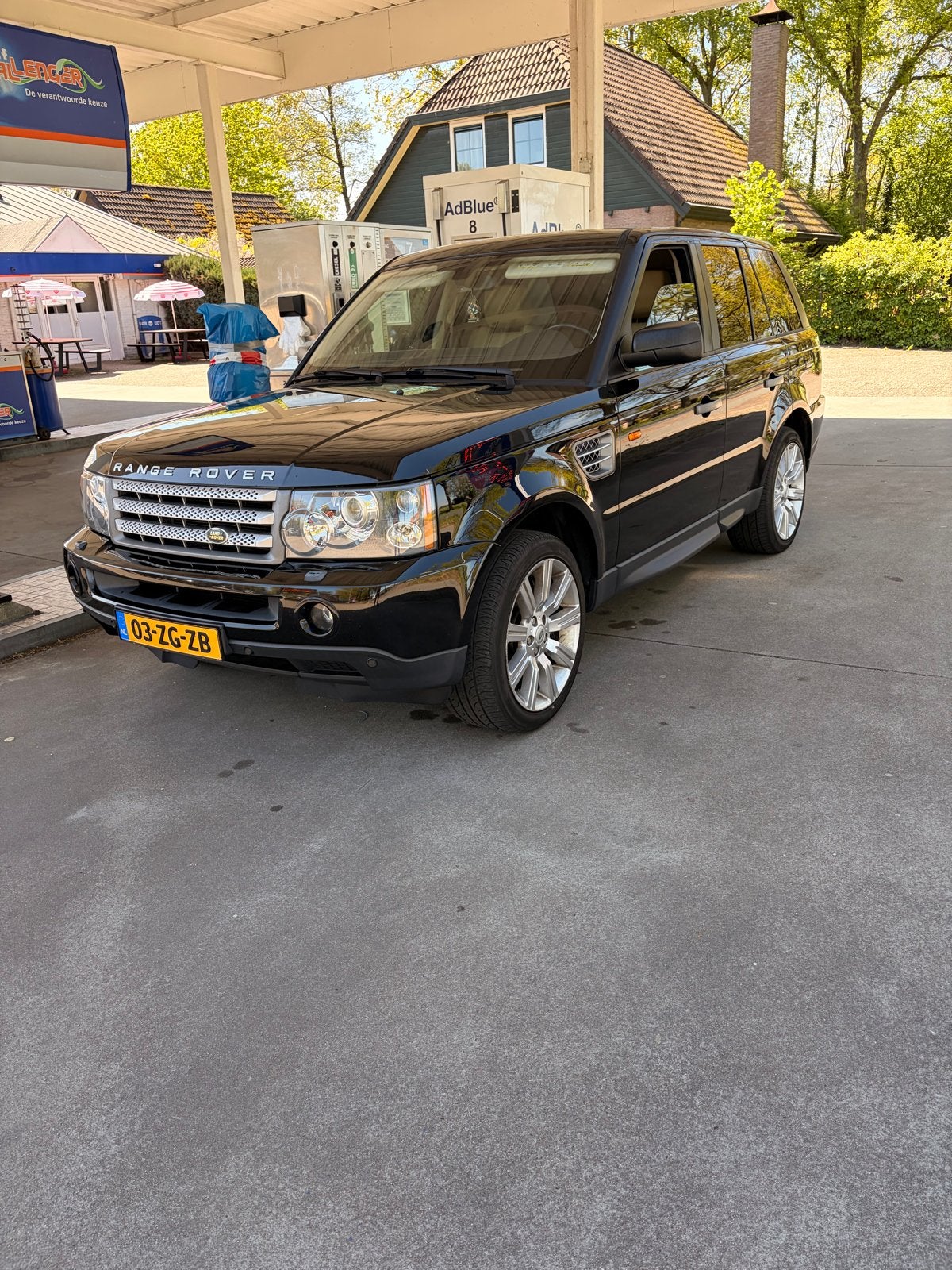 Land Rover Range Rover (sport) 3.6 TD V8 AUT 2008 Zwart, Auto's, Automaat, 8 cilinders, 3628 cc, Zwart