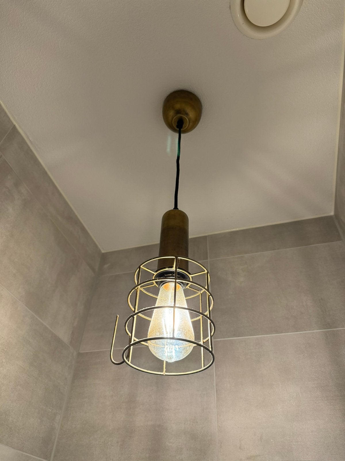 Draadstaal hanglamp, Ophalen of Verzenden, Zo goed als nieuw