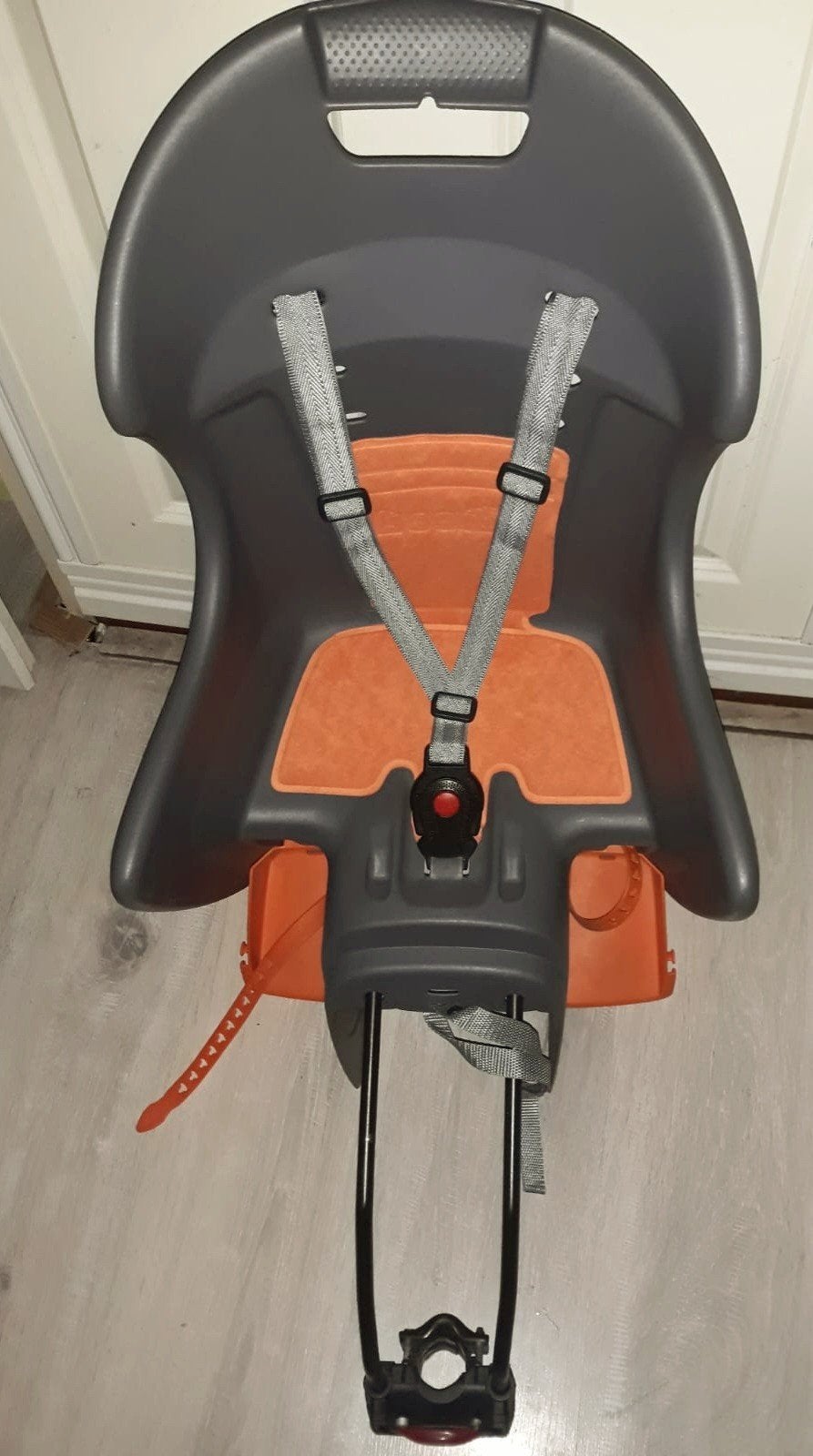 Te koop:Nette stevige Polisport kinderfiets stoel, Fietsen en Brommers, Ophalen, Gebruikt, Achterzitje