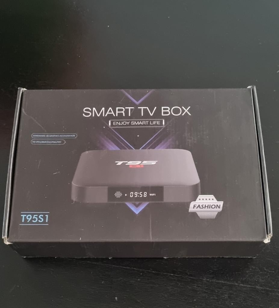Smart TV Box T95S1 met alle kabels en handleiding, Audio, Tv en Foto, Mediaspelers, Ophalen of Verzenden, Zo goed als nieuw, HDMI