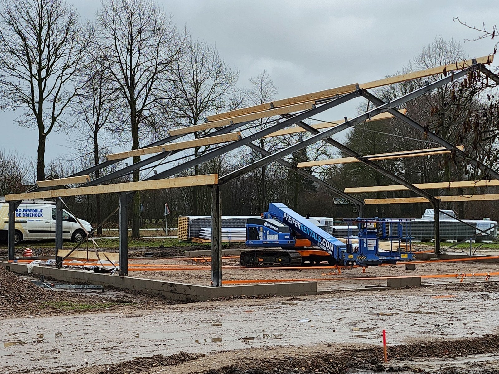 2 gegalvaniseerde spanten IPE 180, Doe-het-zelf en Verbouw, Ophalen