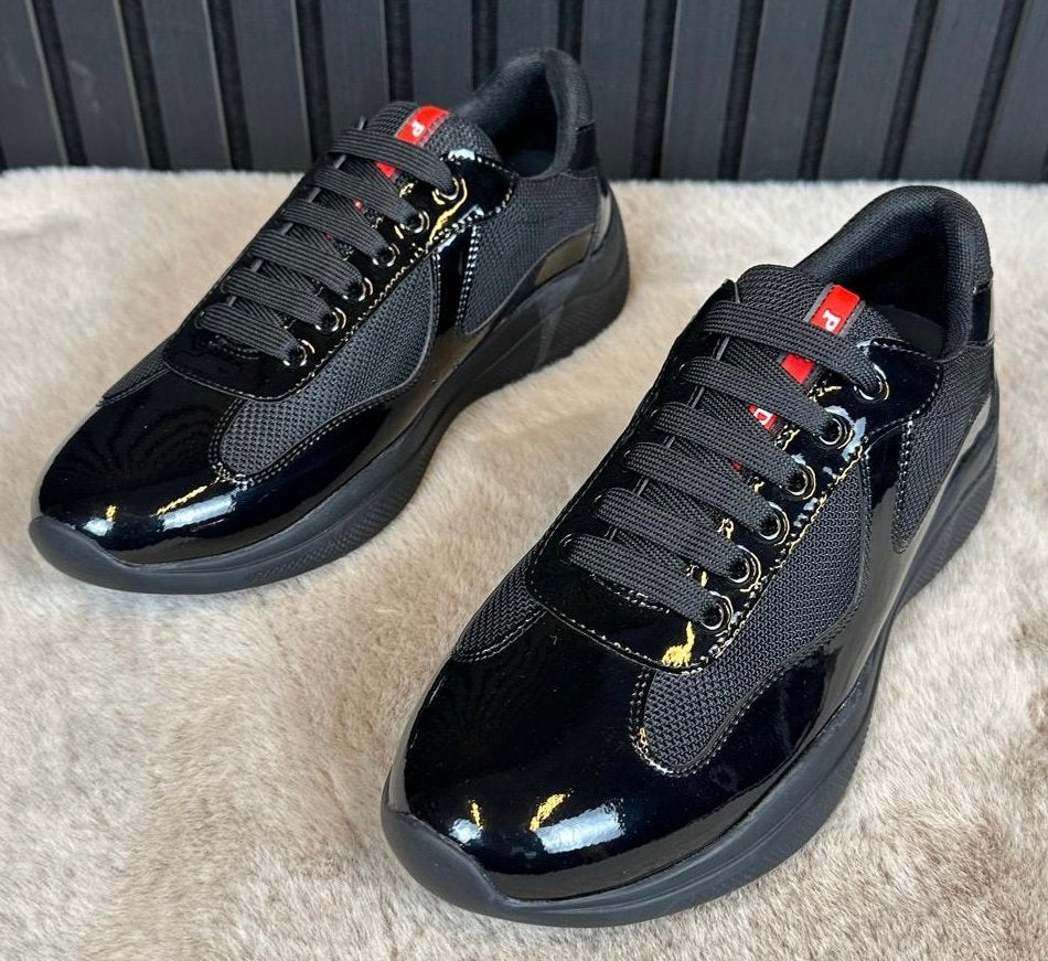 ACTIE! Prada America Cup Sneakers Zwart - Nieuw - 39-46, Ophalen of Verzenden, Zwart, Sneakers of Gympen