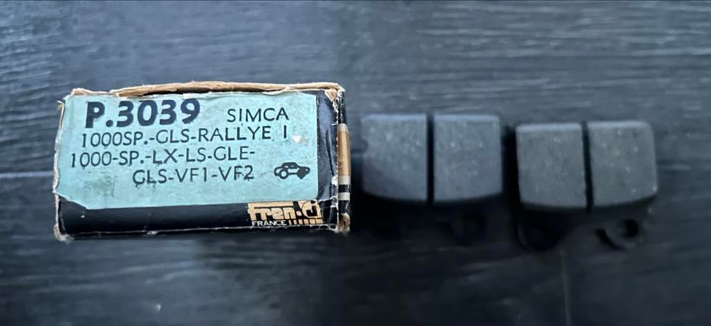 Simca 1000 P.3039 Remblokken, Ophalen of Verzenden