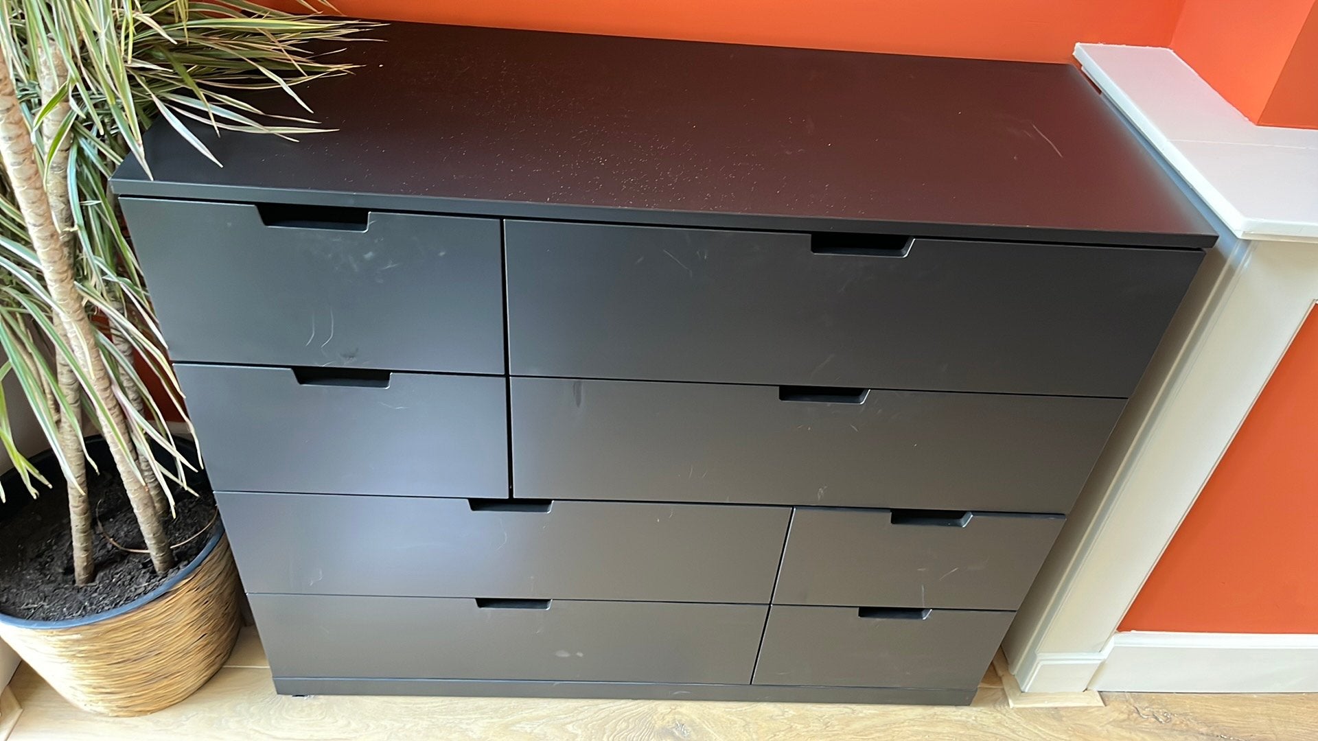 IKEA Ladekast Zwart - Vandaag gratis ophalen, Huis en Inrichting, Kasten | Ladekasten, Ophalen, Gebruikt, 100 tot 150 cm, 5 laden of meer