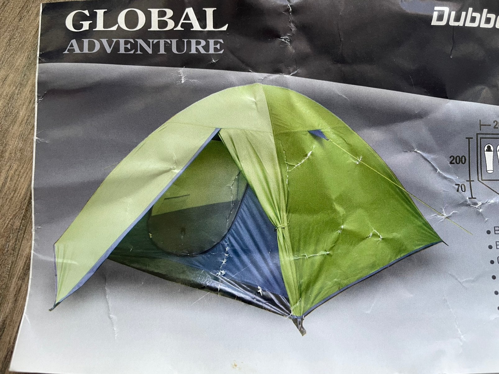 3pers Tent Global Adventure Canyon, Caravans en Kamperen, Ophalen, Zo goed als nieuw
