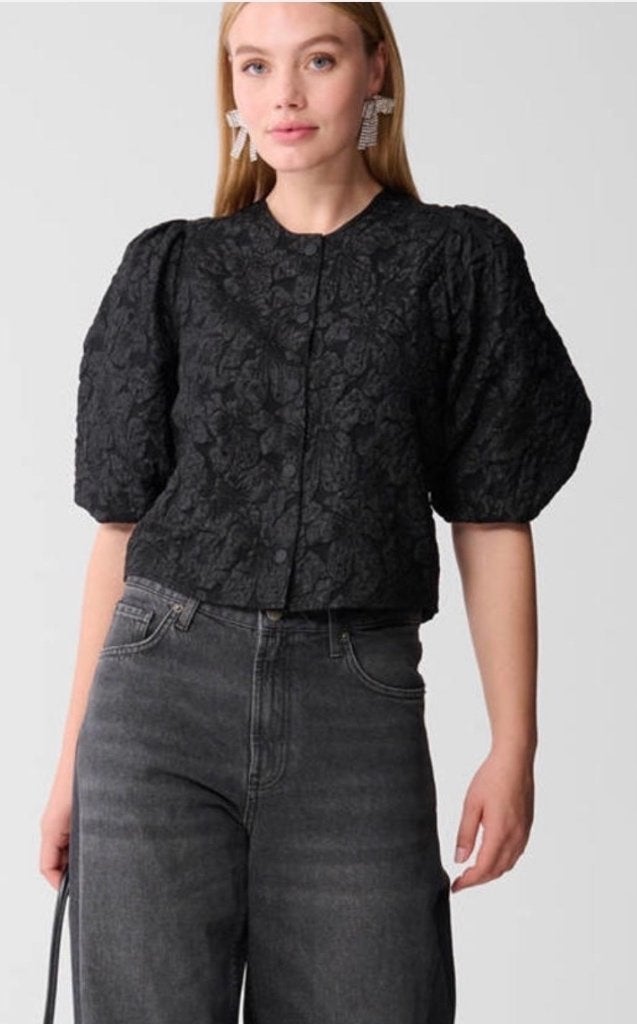 Shoeby gebloemde blouse zwart maat M / L NIEUW €19,95, Maat 38/40 (M), Zwart, Nieuw, Ophalen of Verzenden