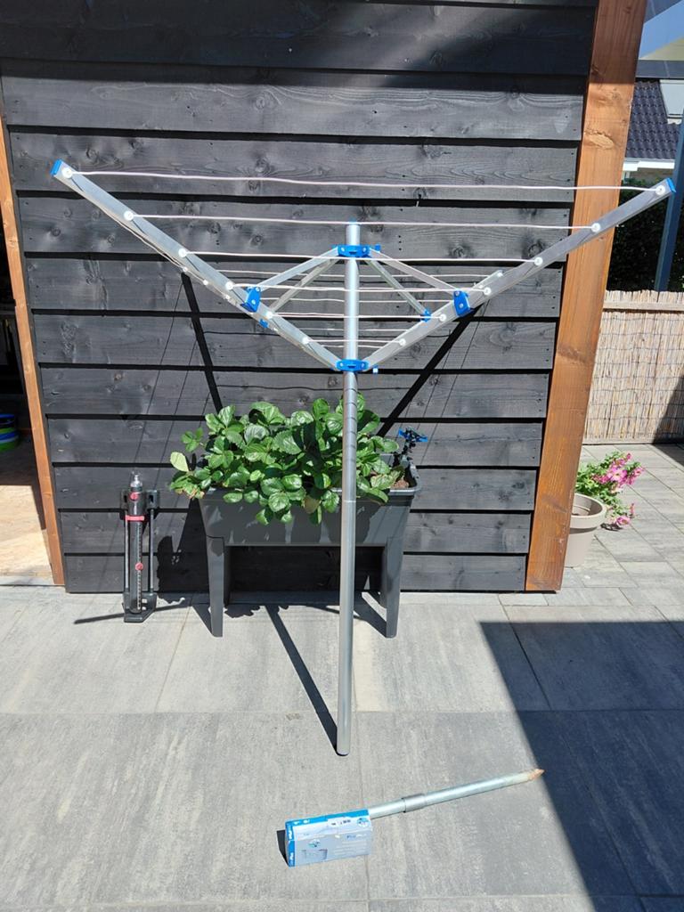 Camping droogmolen met neuswielbevestiging caravan, Ophalen, Nieuw, Droogmolen