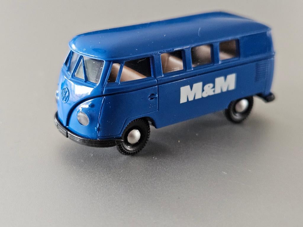 1:87 VW T1 M&M Brekina € 7,5, Hobby en Vrije tijd, Modelauto's | 1:87, Zo goed als nieuw, Auto, Brekina, Verzenden