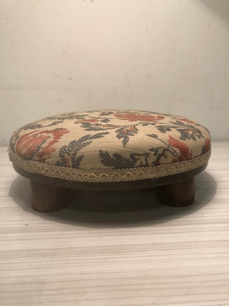 H.Pander en zonen vintage voetenbankje, Minder dan 50 cm, Ophalen of Verzenden, Zo goed als nieuw, Stof