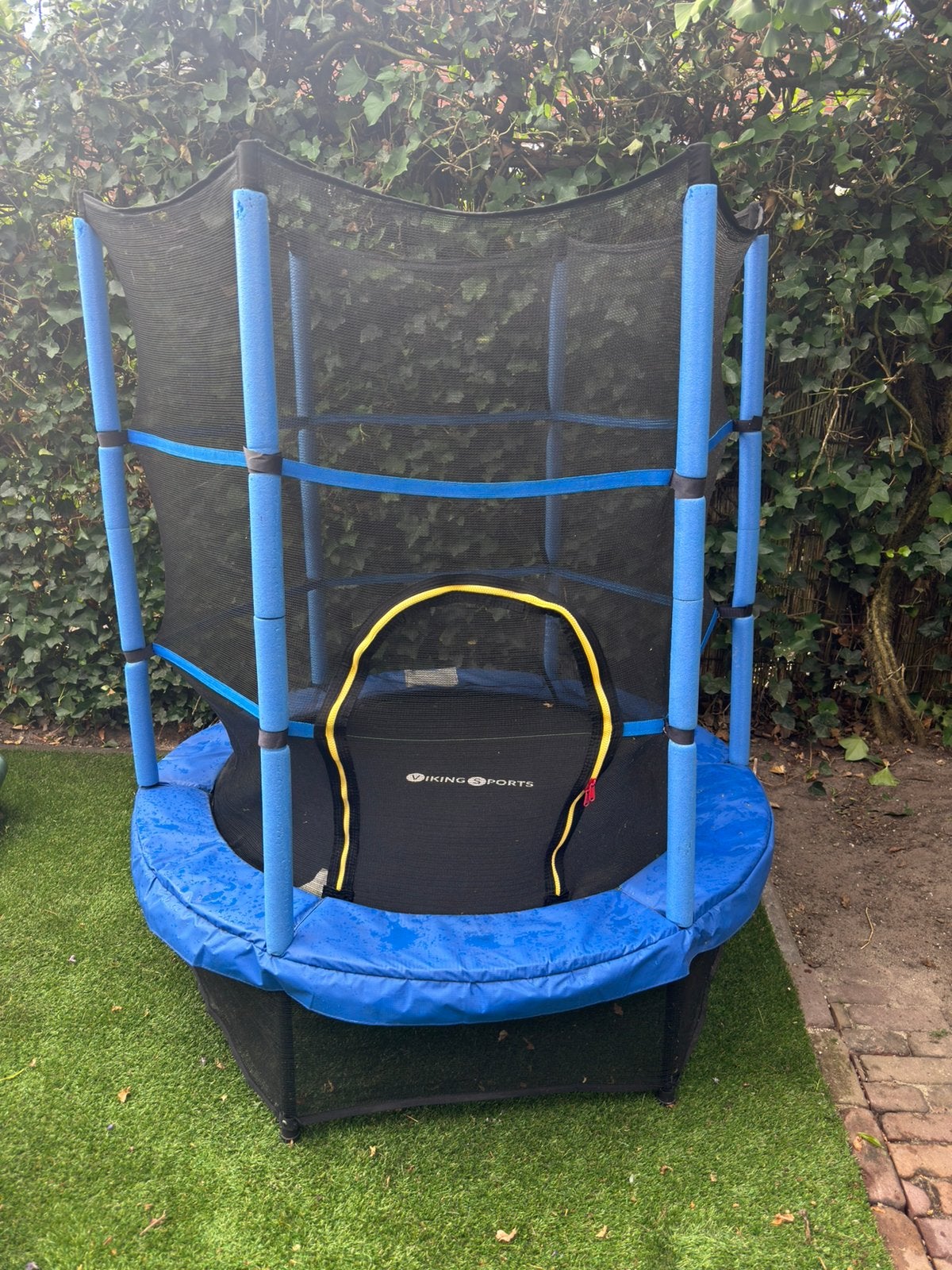 Vikingsports trampoline 140 cm met veiligheidsnet, Kinderen en Baby's, Speelgoed | Buiten | Trampolines, Ophalen, Zo goed als nieuw