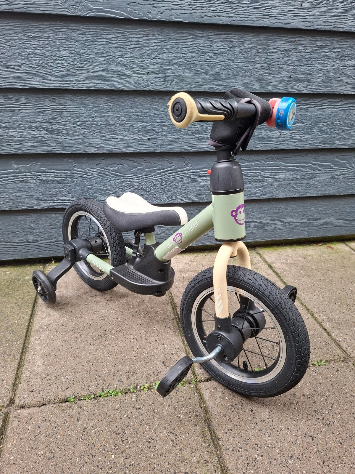 Kidcruiser 12 inch (loop)fiets met zijwieltjes, Ophalen, Terugtraprem, Kidcruiser, Zijwieltjes