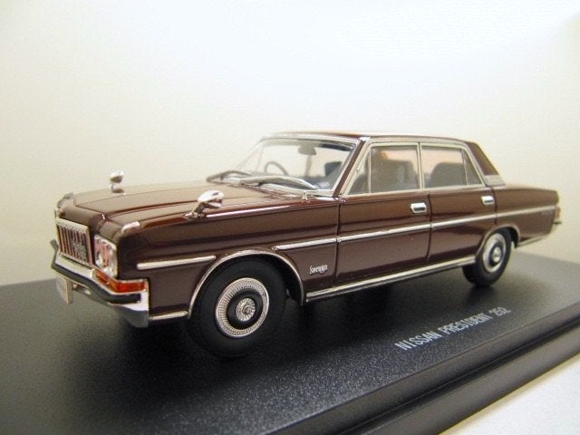 Nissan President 252 1:43 Ebbro marroon, Ophalen of Verzenden, Nieuw, Auto, Overige merken