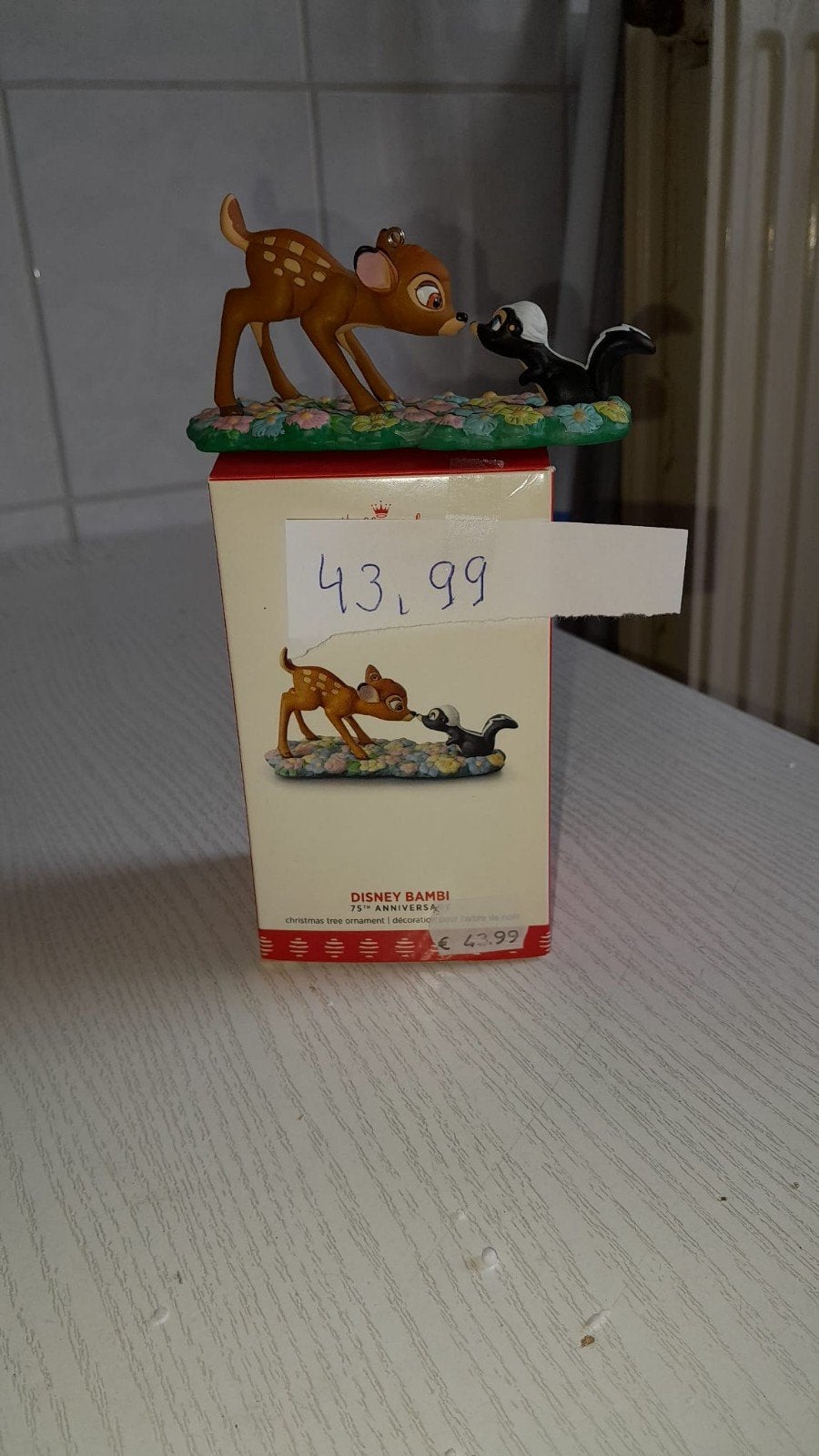 Disney Bambi 75th Anniversary Kerstornament Beeldje, Ophalen