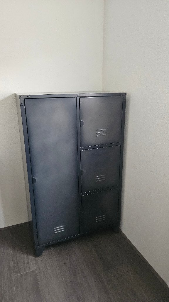 Lockerkast Jax metaal vergrijsd zwart 122x75x45, Ophalen, Zo goed als nieuw