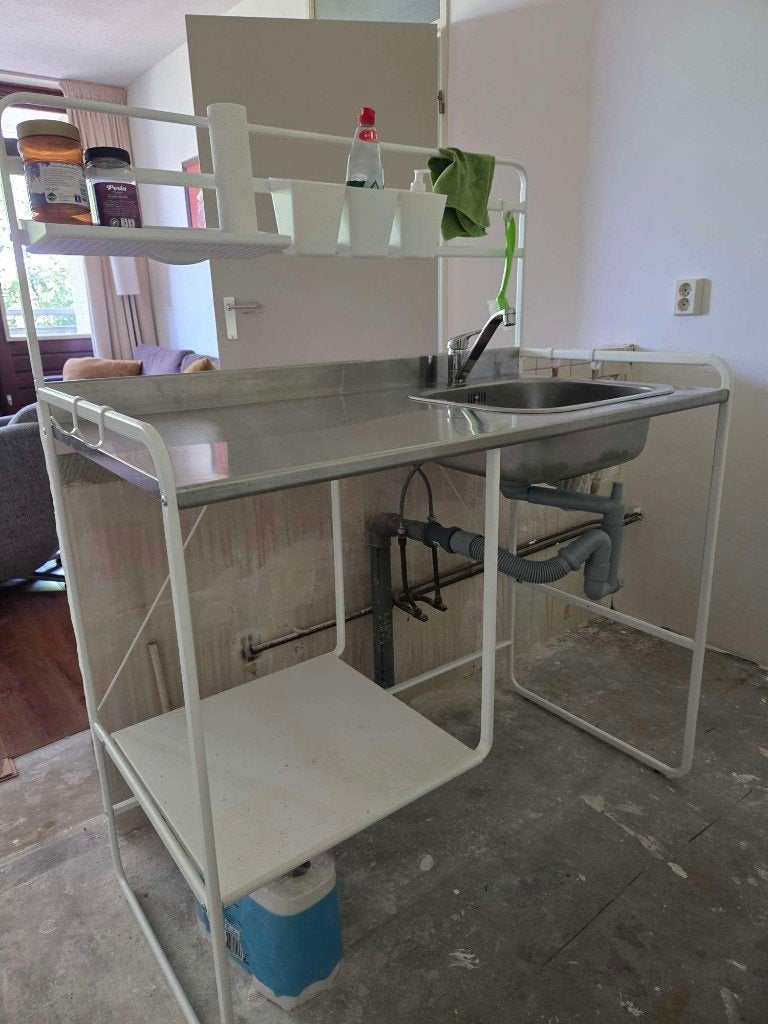 Ikea Sunnersta kitchenette, Ophalen, Wit, Enkelwandige keuken, Zo goed als nieuw