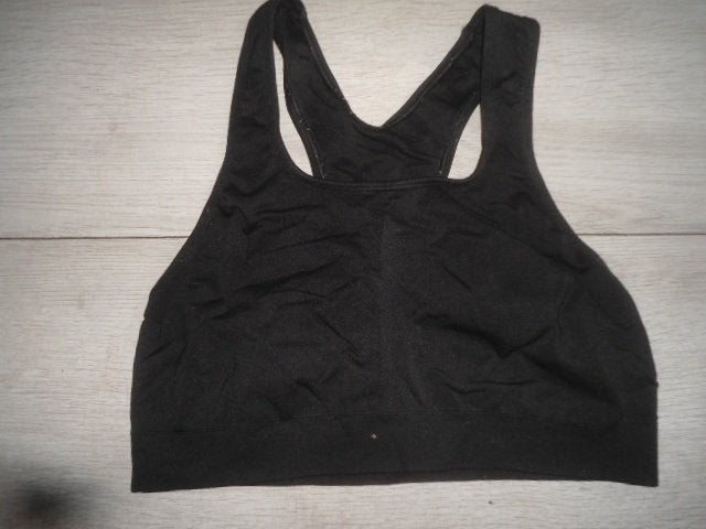 Hema; Sport BH / Top; maat L, Hema, Verzenden, Zwart, BH