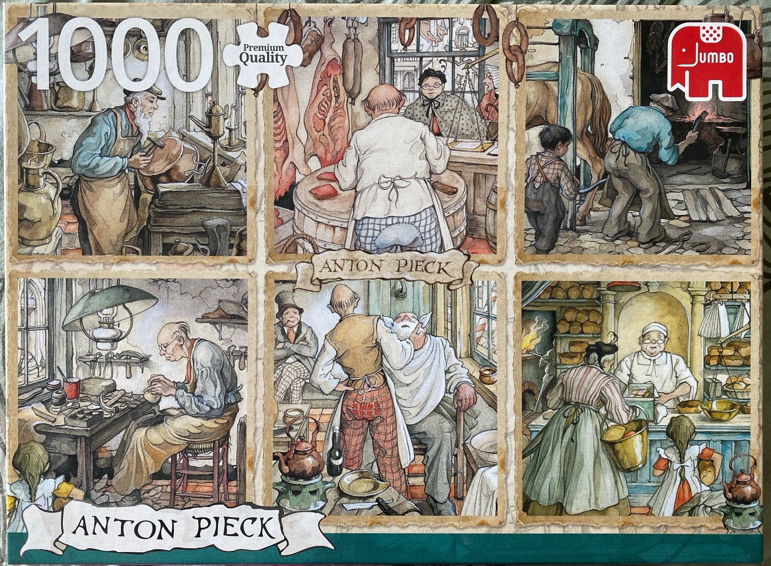 Anton Pieck Jumbo Premium Collection 1000 stukjes, Ophalen of Verzenden, 500 t/m 1500 stukjes, Zo goed als nieuw, Legpuzzel
