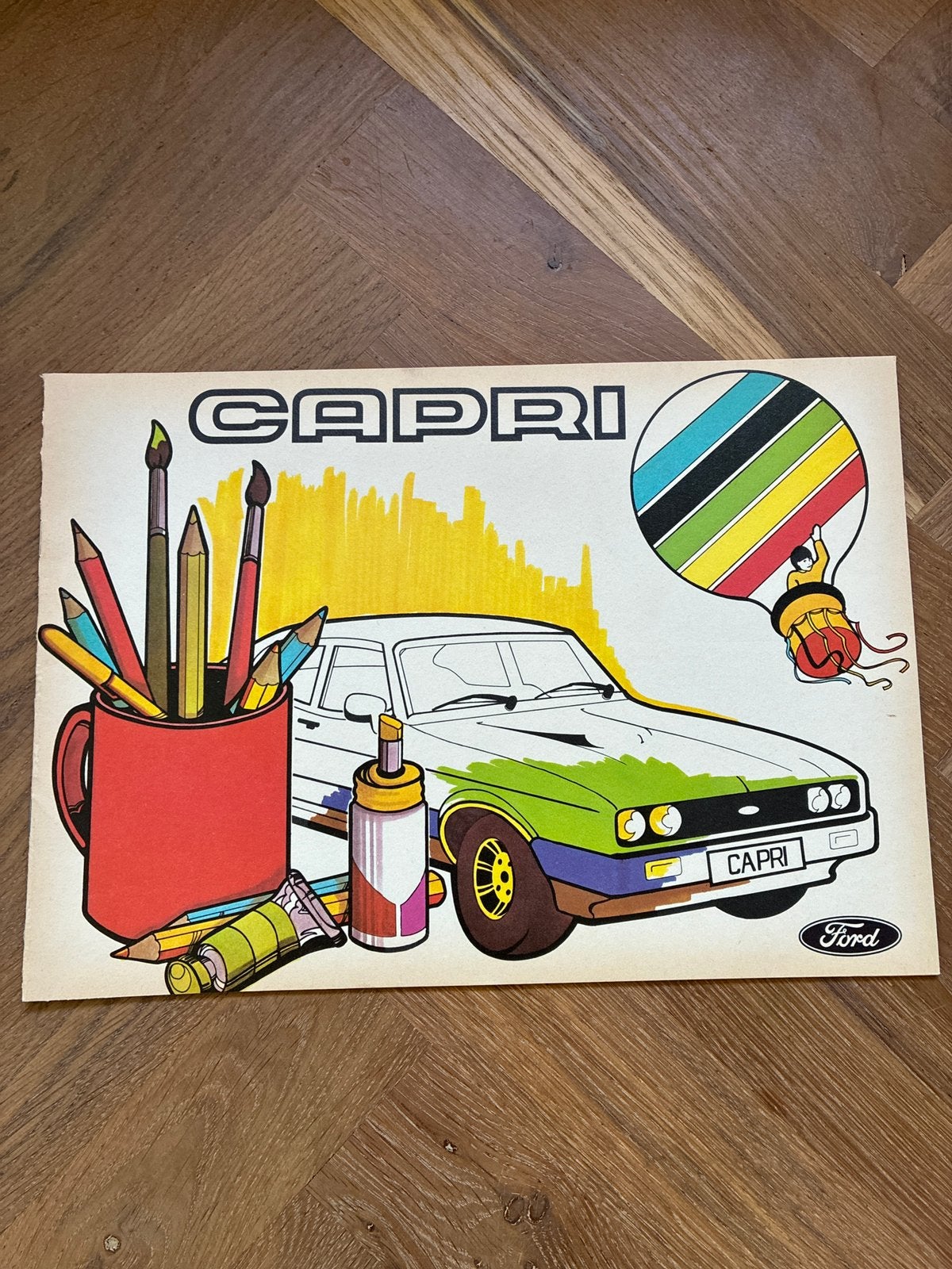 Ford Capri kleurboek brochure, Verzenden, Gelezen, Ford