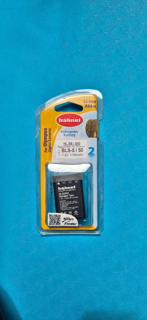 Hähnel HL-S5 / S50 Accu, Ophalen of Verzenden, Zo goed als nieuw