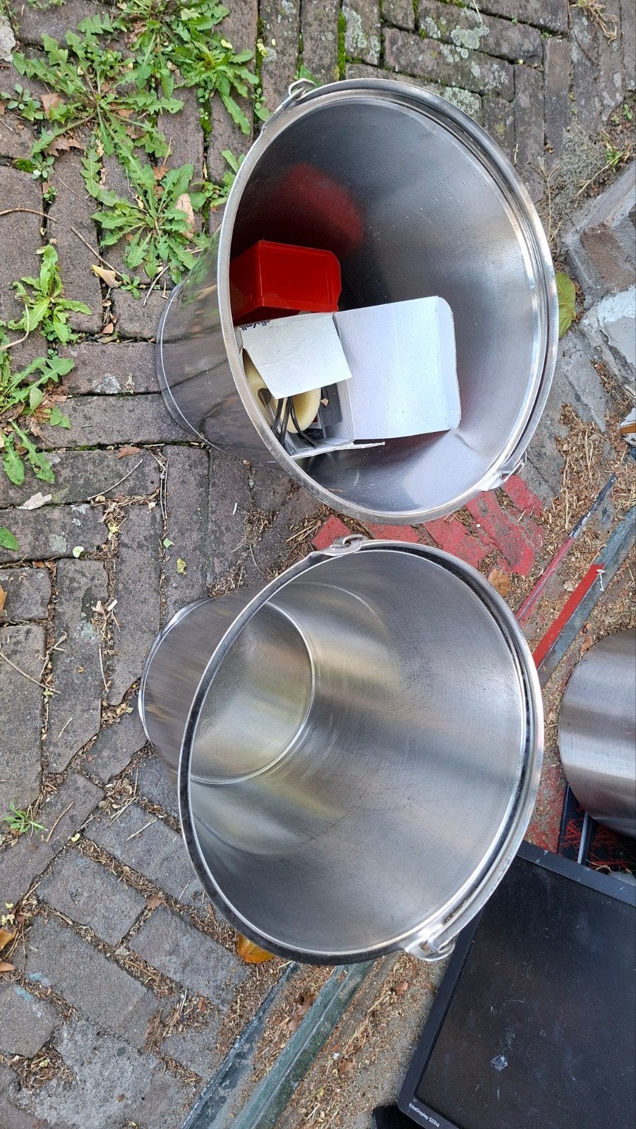 RVS Emmer horeca, Ophalen of Verzenden, Gebruikt, RVS, Met handgreep