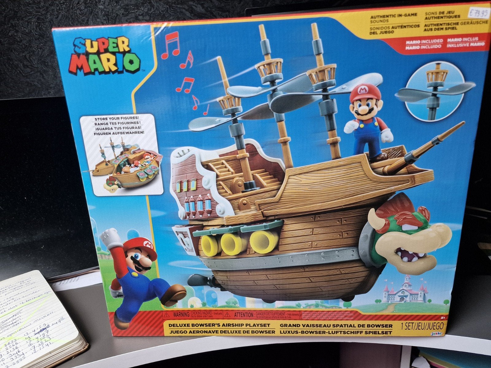 Super Mario Deluxe Bowser's Airship Playset - Nieuw in doos, Ophalen of Verzenden, Nieuw