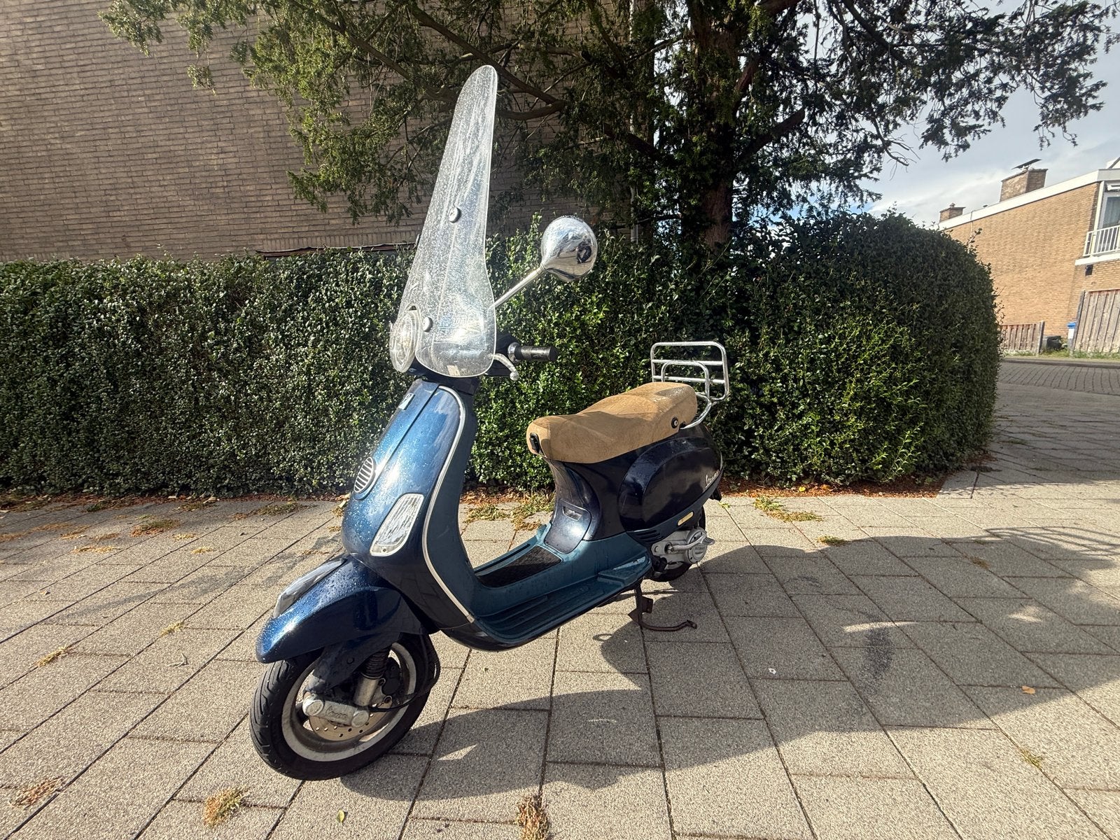 Vespa lx snor blauw kenteken 4 takt, Fietsen en Brommers, Ophalen, Gebruikt, Benzine, 50 cc