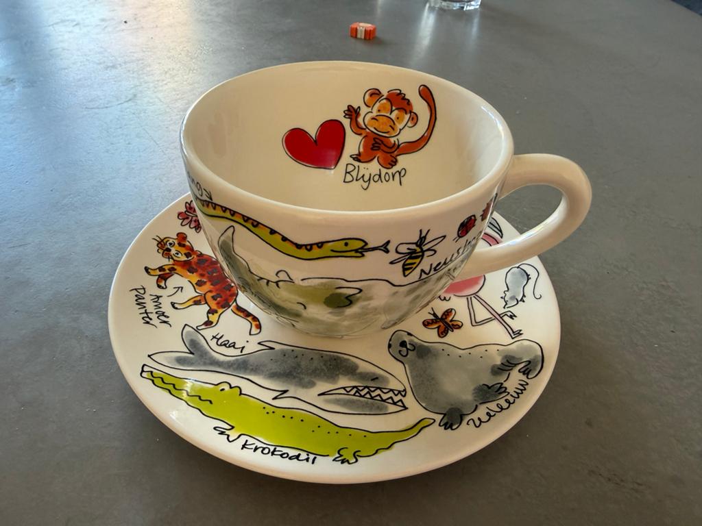 Kop en schotel - Blijdorp - Blond Amsterdam, Ophalen, Blond Amsterdam, Zo goed als nieuw, Kop(pen) en/of Schotel(s)