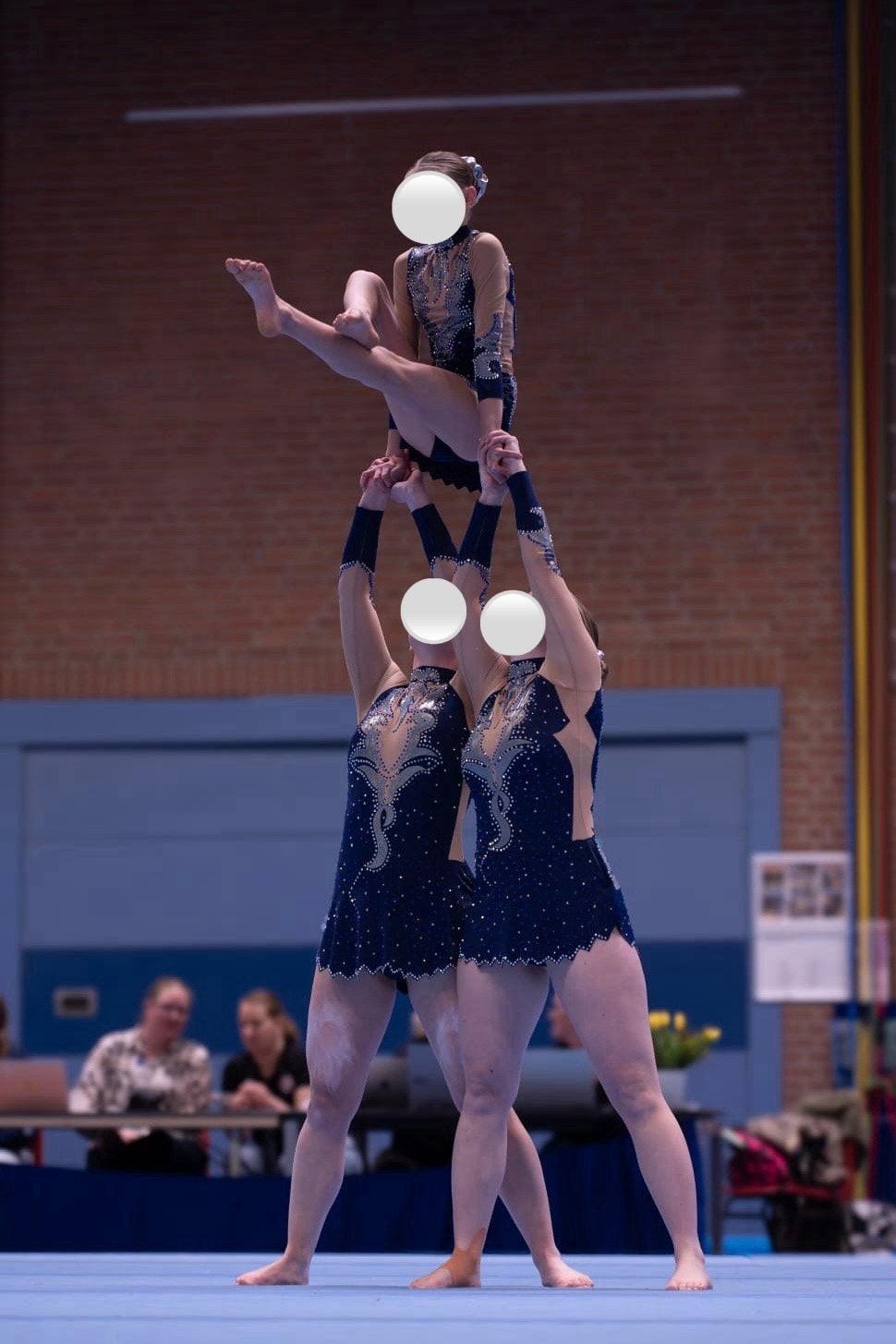 Acro pakjes Trio, Maat 36 t/m 42, Ophalen, Blauw, Turnpak(je)