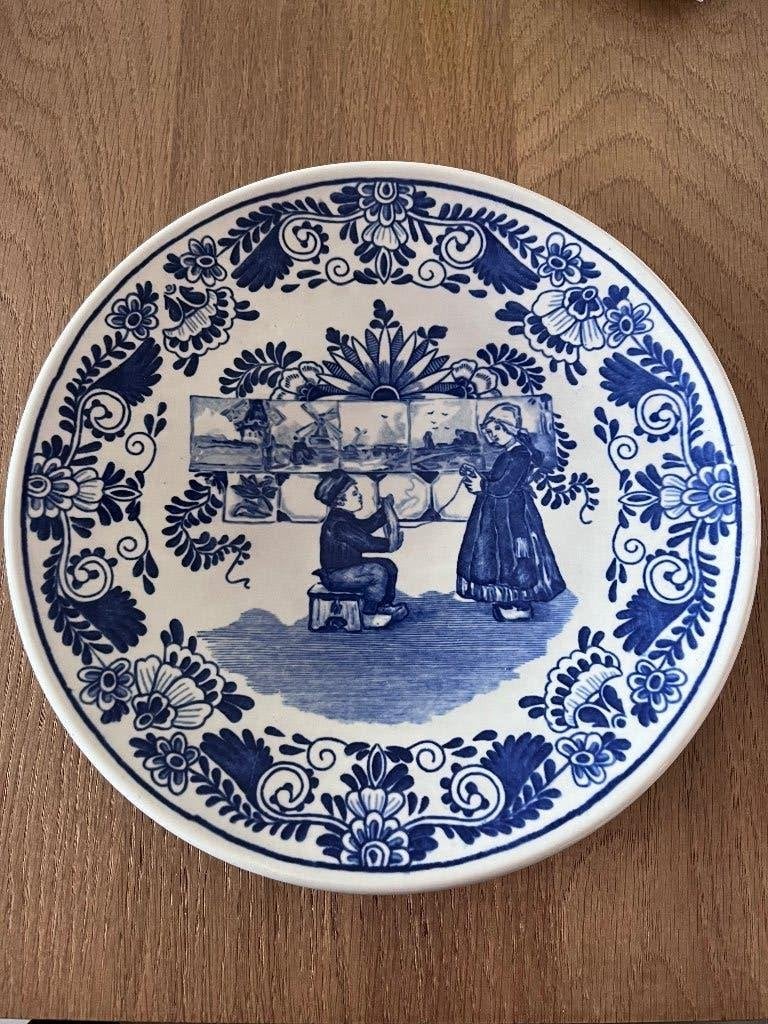 Delfts blauw wandbord Petrus Regout, Ophalen of Verzenden