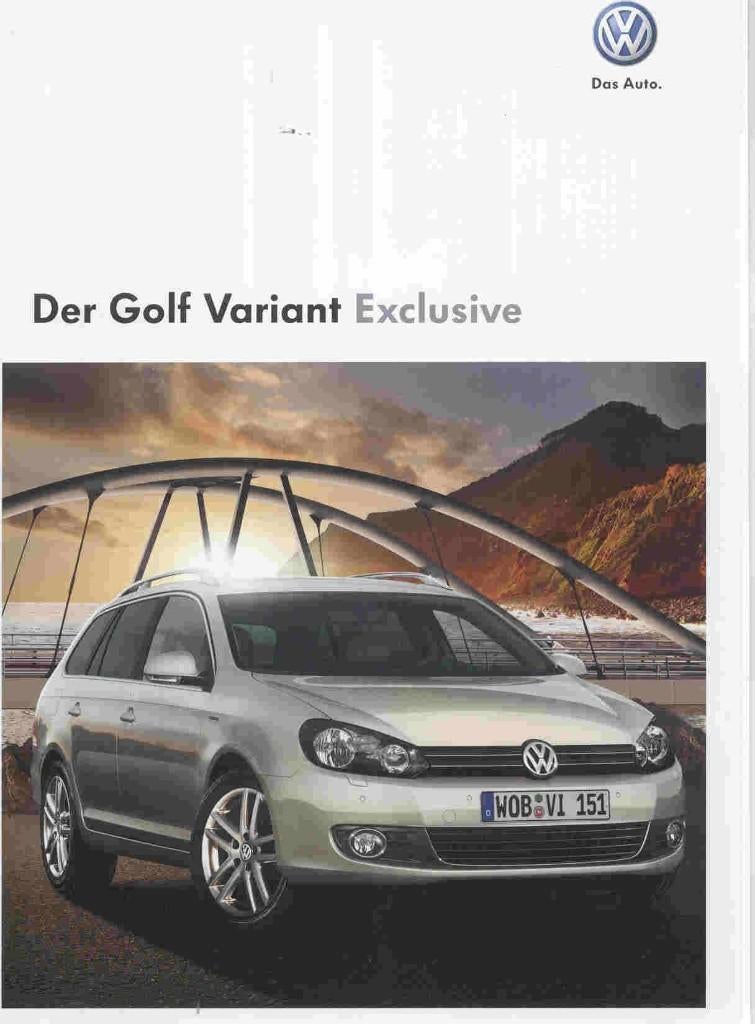 Volkswagen Golf Variant Exclusive (Golf 6) (sept. 2009), Ophalen of Verzenden, Nieuw, Volkswagen