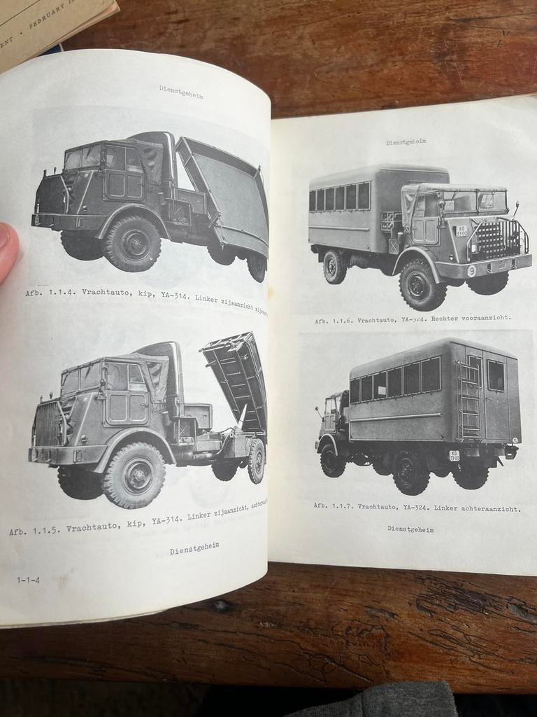 KL DAF voorschrift alle typen 3 ton 4x4 YA-314 YA-324, Verzenden, Nederland, Boek of Tijdschrift, Landmacht