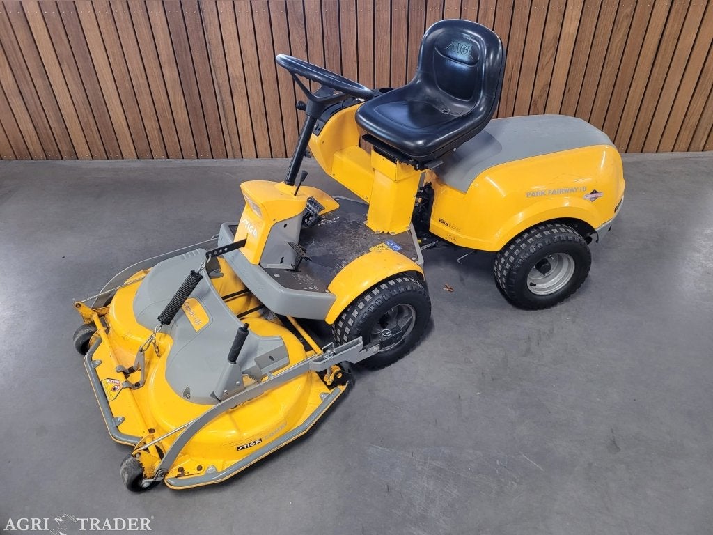 Stiga park fairway 18 frontmaaier ( husqvarna honda mtd ), Tuin en Terras, Zitmaaiers, Gebruikt, 90 tot 120 cm, Elektrische starter
