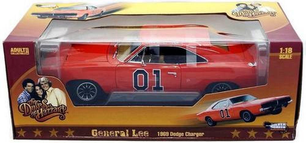 Dukes of Hazzard General Lee 1969 Dodge Charger AUTO WORLD, Hobby en Vrije tijd, Modelauto's | 1:18, Overige merken, Auto, Nieuw
