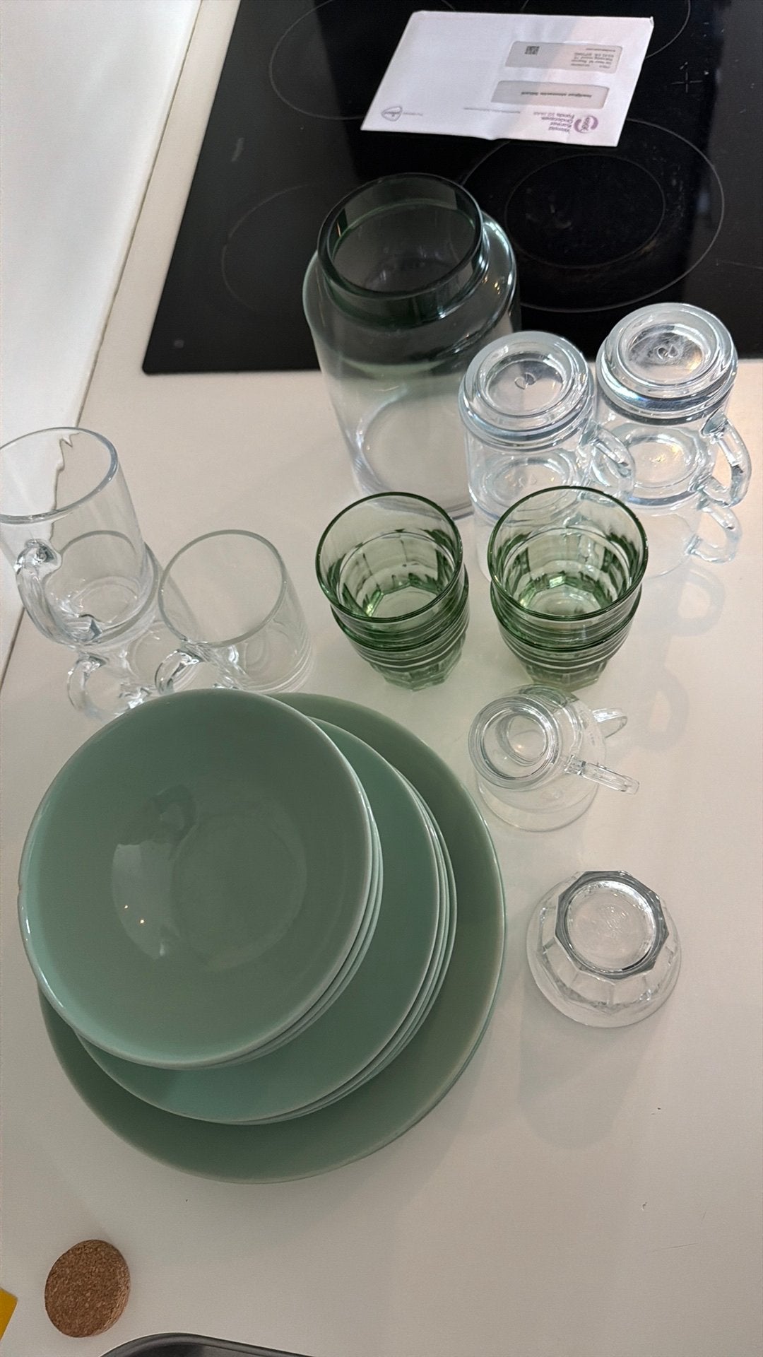 Hratis afhalen Groen servies setje, Ophalen, Overige stijlen, Bord(en)