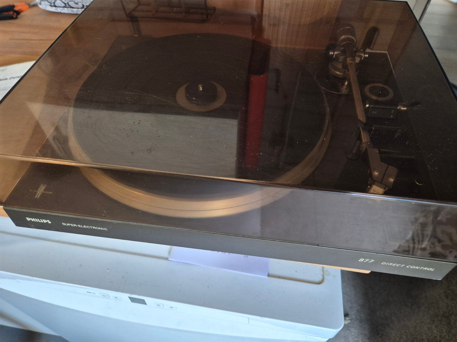 werkende Philips 877 Direct Control Platenspeler, Ophalen, Gebruikt, Platenspeler, Philips