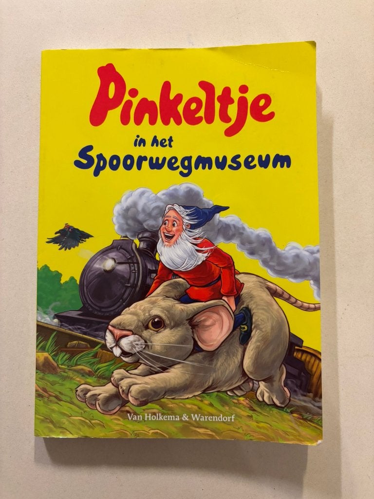 Pinkeltje in het spoorwegmuseum boek naar idee dick laan!, Boeken, Ophalen of Verzenden, Zo goed als nieuw, Dick Laan, Fictie algemeen