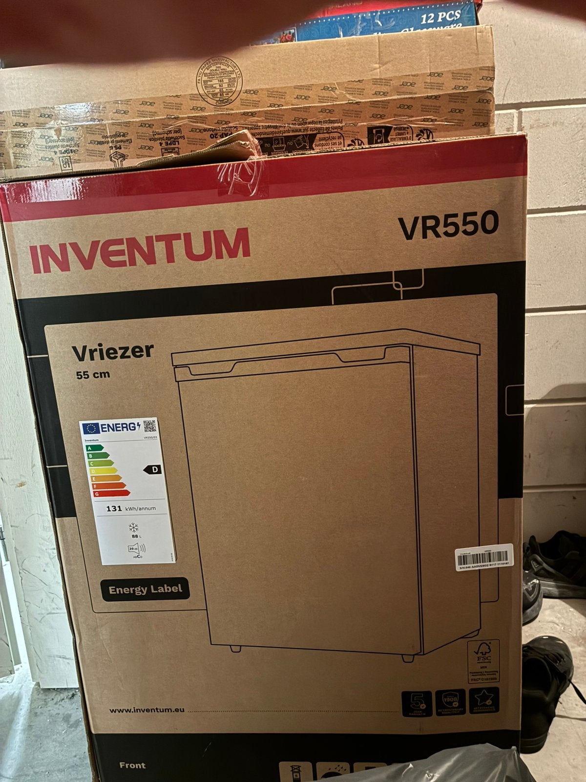 Inventum VR550 Splinternieuw, Ophalen, Nieuw, Minder dan 60 cm