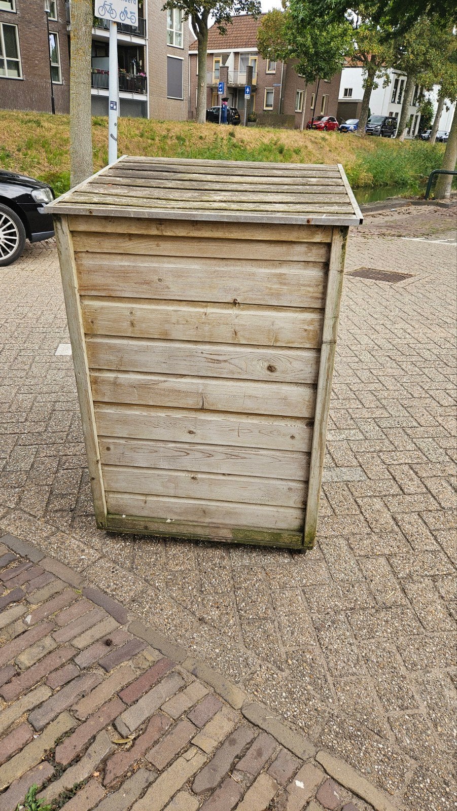 Houten kliko ombouw-moet weg!, Ophalen, Gebruikt, Hout, Containerberging