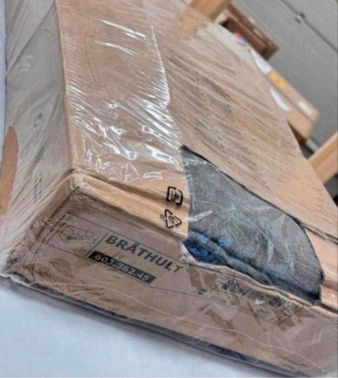 NIEUW ikea BRATHULT hoes hoezen bank grijs-groen 603.362.45, Nieuw, Ophalen of Verzenden, H, H