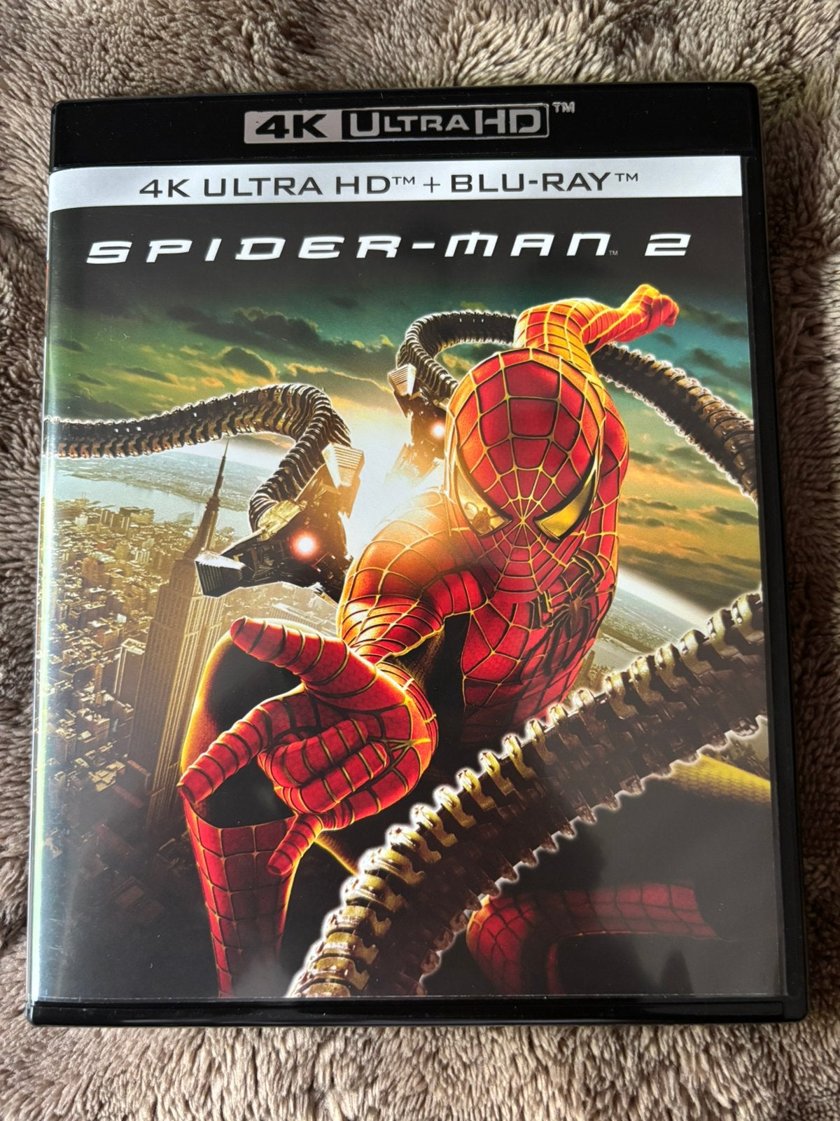 Spider-Man 2 4K Ultra HD Blu-Ray, Cd's en Dvd's, Blu-ray, Ophalen of Verzenden, Zo goed als nieuw, Actie