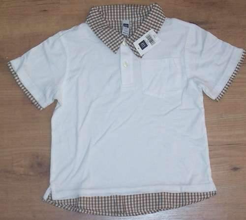 Maat 98 Witte GAP polo NIEUW (5493)  a, Kinderen en Baby's, Kinderkleding | Maat 98, Meisje, Nieuw, Ophalen of Verzenden, Shirt of Longsleeve