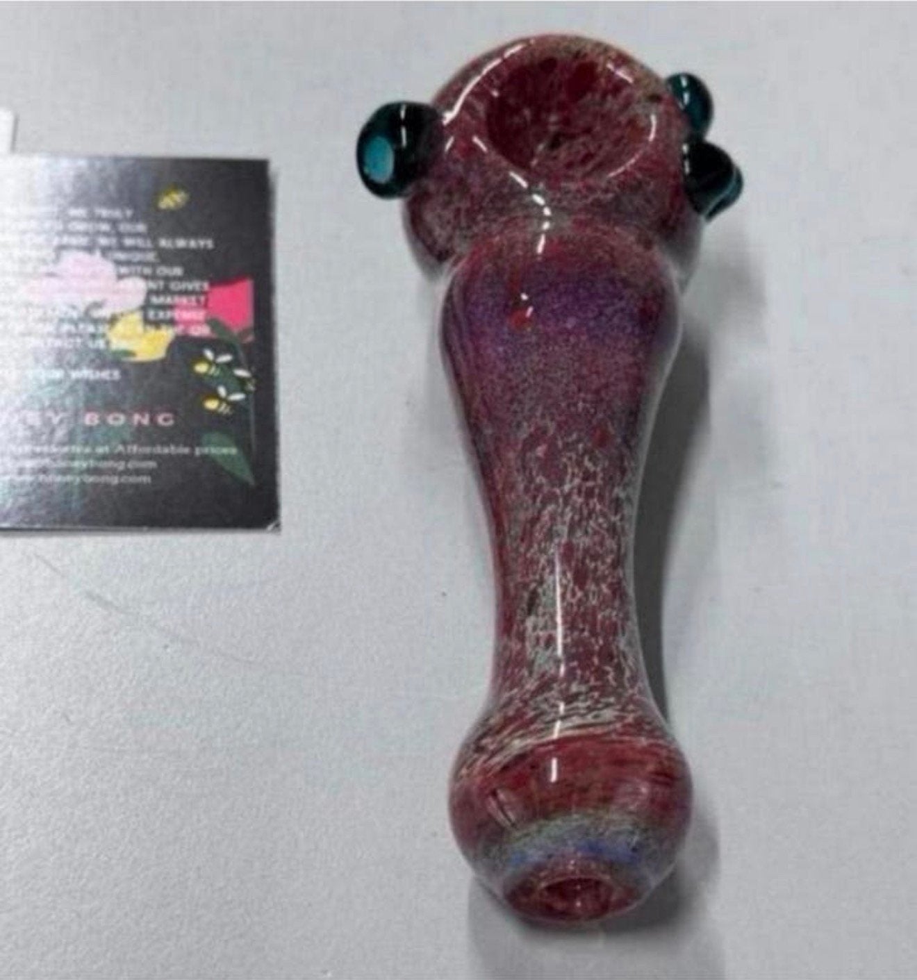 Honey Bong sherlock glazen pijp waterpijp glas handgeblazen, Verzamelen, Nieuw, Ophalen of Verzenden, H, (Water)pijp