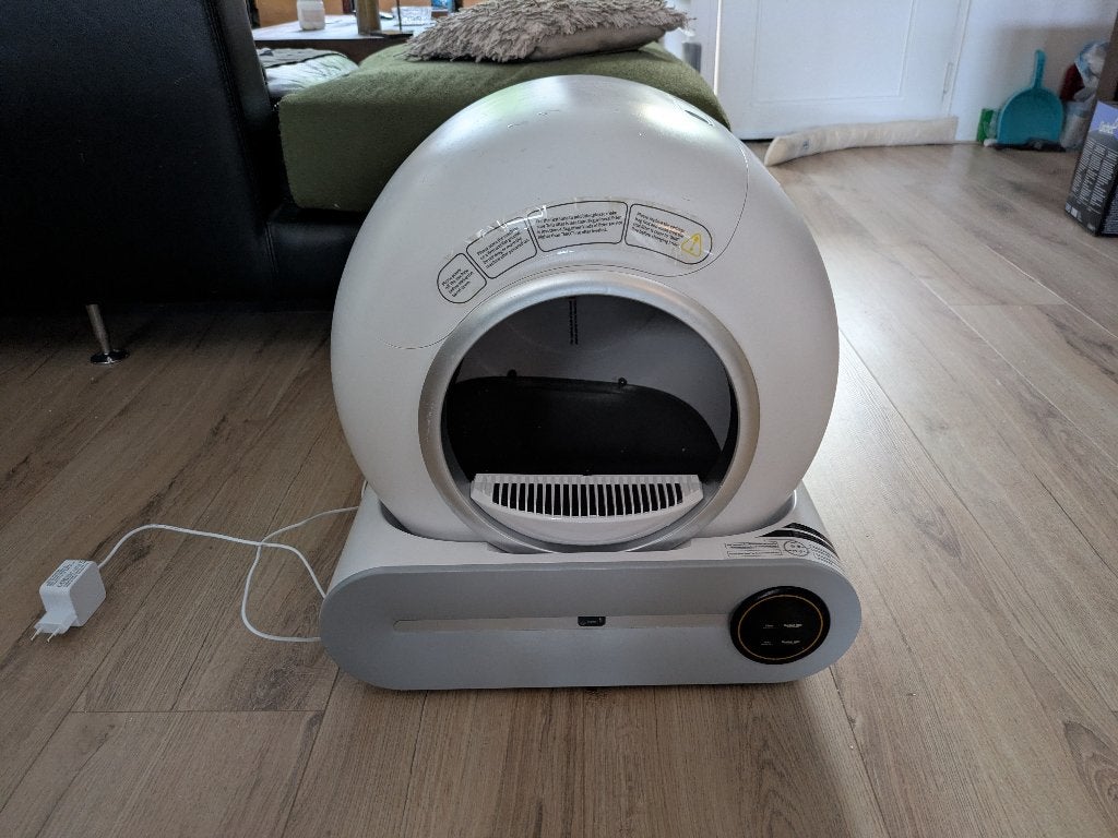 Zelfreinigende kattenbak, Dieren en Toebehoren, Ophalen of Verzenden, Zelfreinigend, Zo goed als nieuw, Gesloten