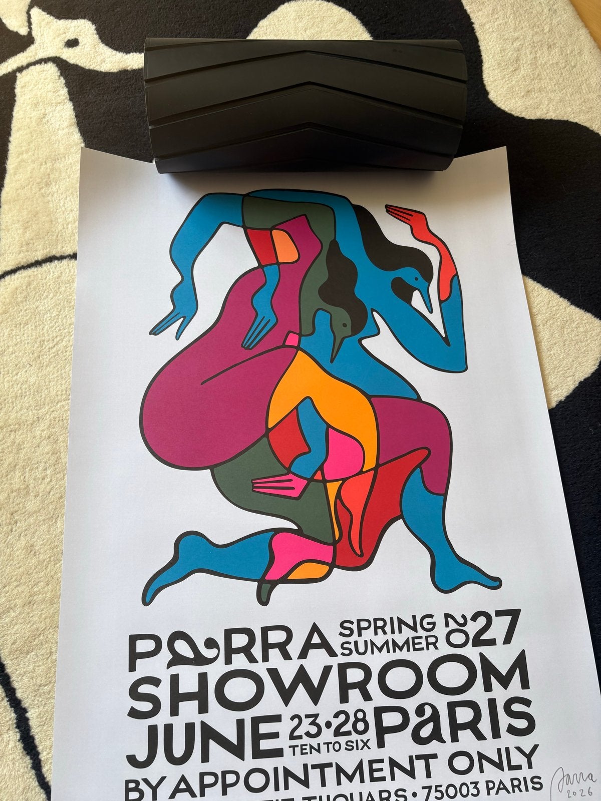 piet parra  Showroom Paris Poster, Ophalen, Poster, Print/reproductie, Gesigneerd