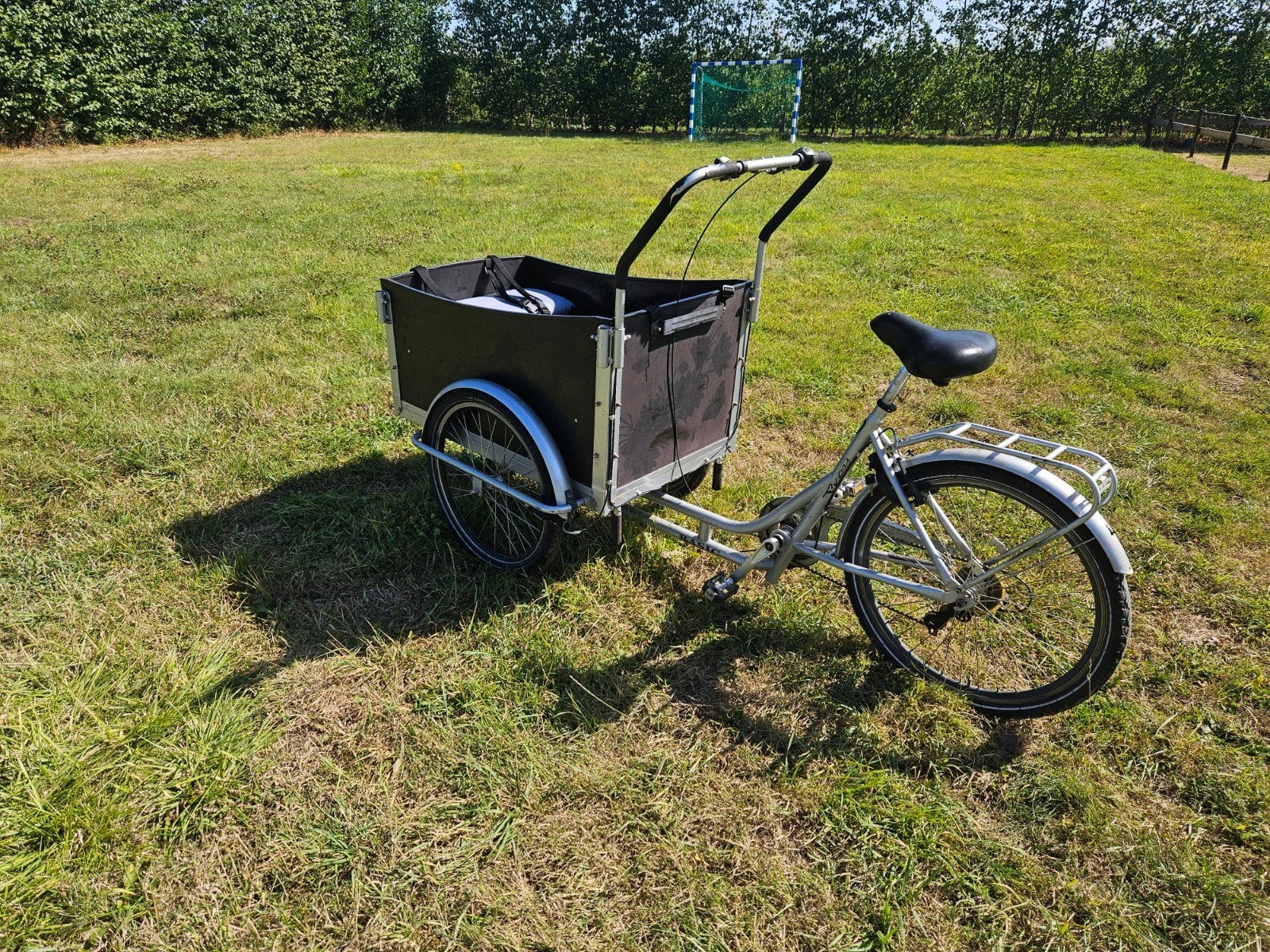 Bakfiets troy basic, Fietsen en Brommers, Fietsen | Bakfietsen, Overige merken, 4 kinderen of meer, Gebruikt, Huif