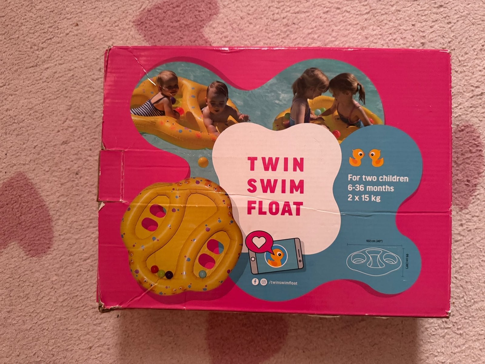 Twin Swim Float - Zwemband voor twee kinderen, Ophalen, Zo goed als nieuw, Overige typen