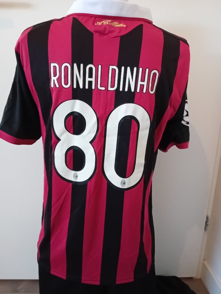 AC Milan - Ronaldinho - maat L, Ophalen of Verzenden, Zo goed als nieuw, Buitenlandse clubs, Shirt