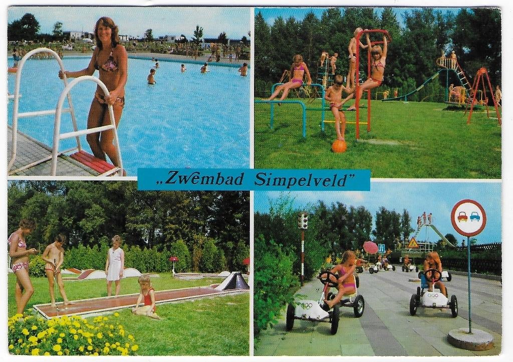 Simpelveld Zwembad Ongelopen Ansichtkaart ( B5124), Verzamelen, Ophalen of Verzenden, 1980 tot heden, Ongelopen