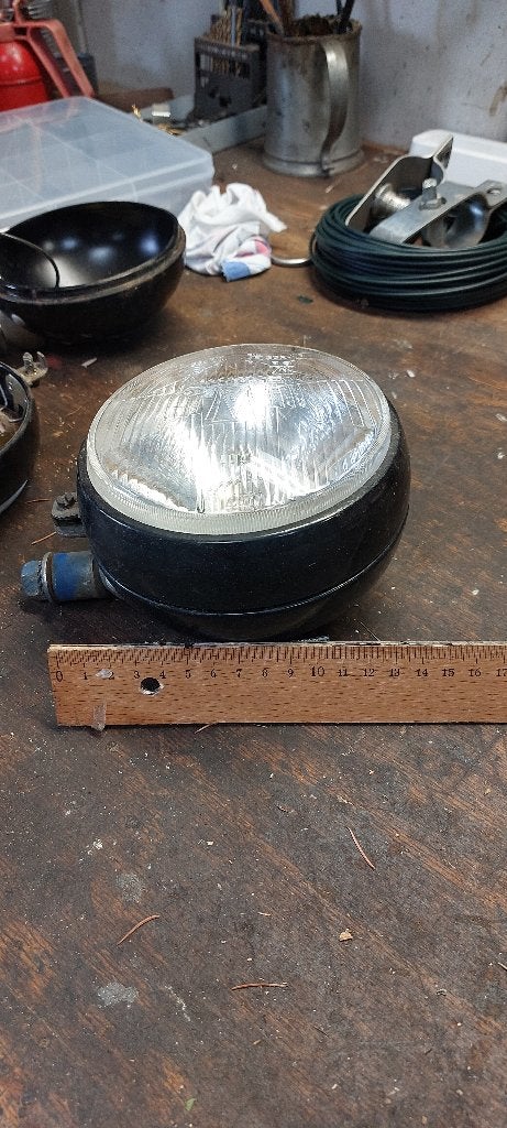 2 koplampen oldtimer tractor, Ophalen of Verzenden, Gebruikt